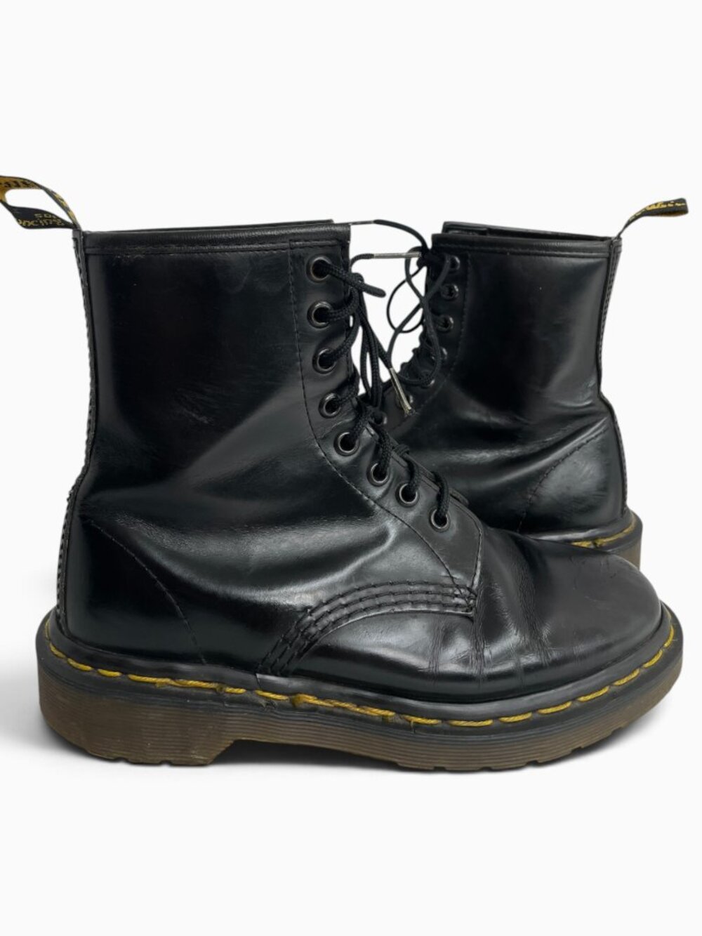 Dr. Martens Vintage 1460 England Made Black Leather Combat Boots Women's 6